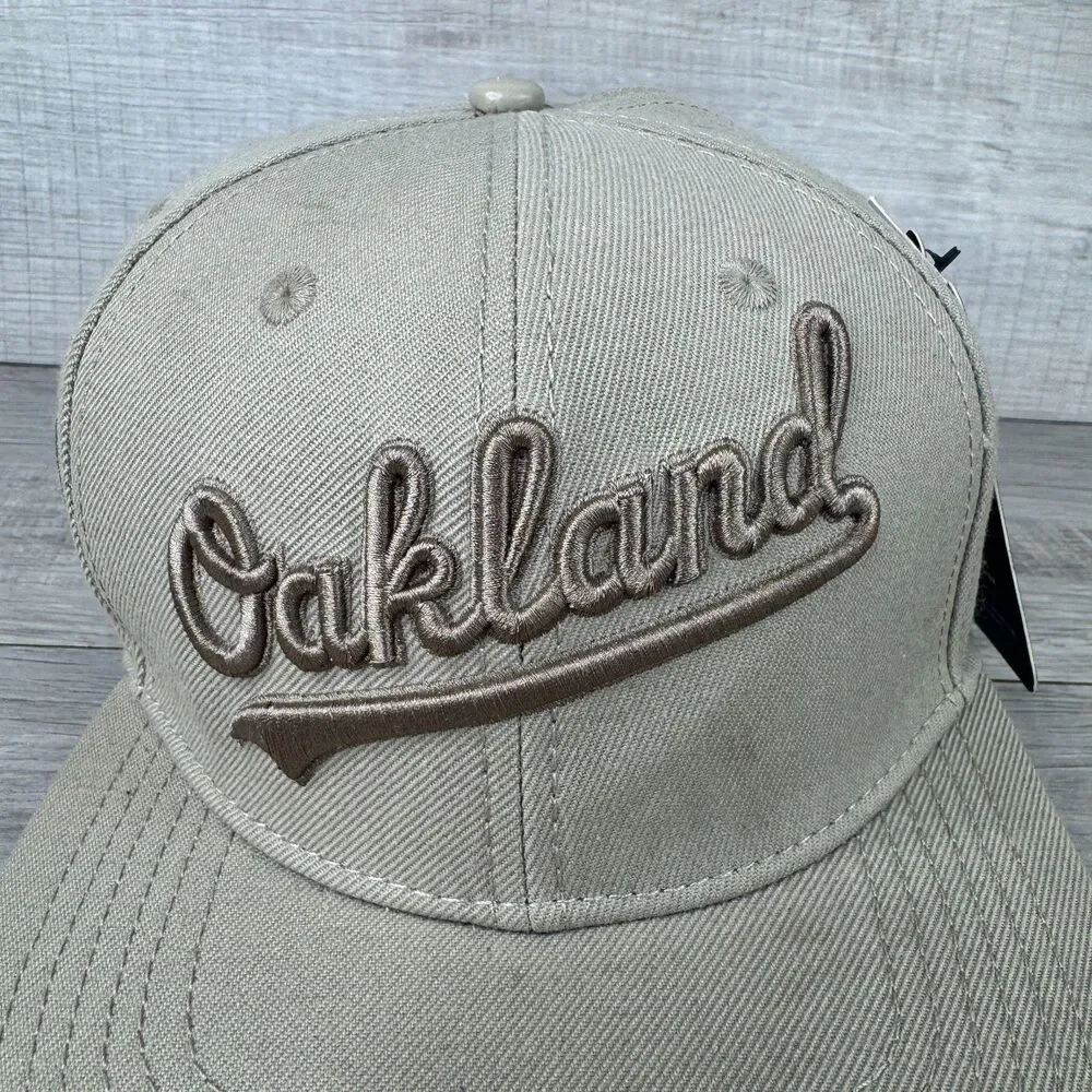 Pro Standard Oakland Athletics Baseball Cap Mens One Size Taupe Snapback Hat